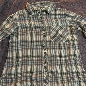 BKE purple and green flannel